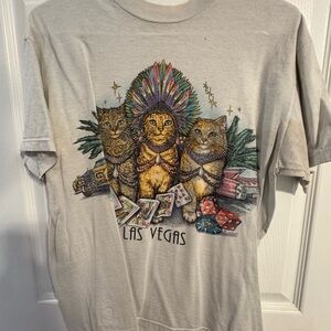 Las Vegas Cat Graphic T-Shirt